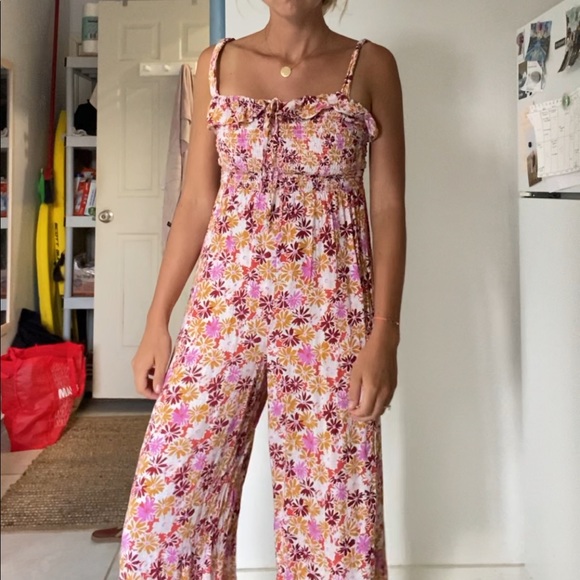 Scrunched wide leg floral jumper - Picture 2 of 9